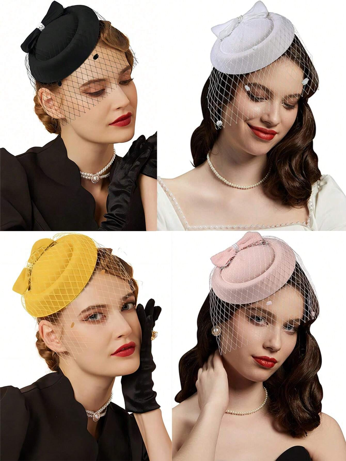 Women'S Fashion Of The 50S - Fascinators Hats 20s 50s Hat Pillbox