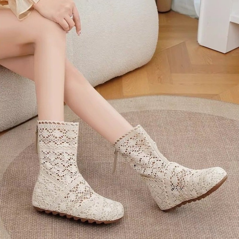 Xl Women'S Fashion - 2026 new shoes lace hollow crochet