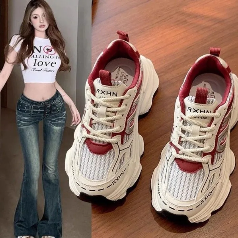 Women'S Fashion Tennis Shoes - Women's Platform Sneakers 2025 New Thick-soled