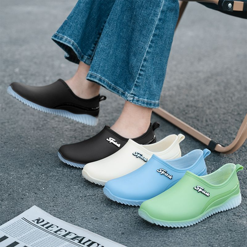 Women'S Fashion Rain Boots - Ladies' fashionable new style waterproof shallow-toe