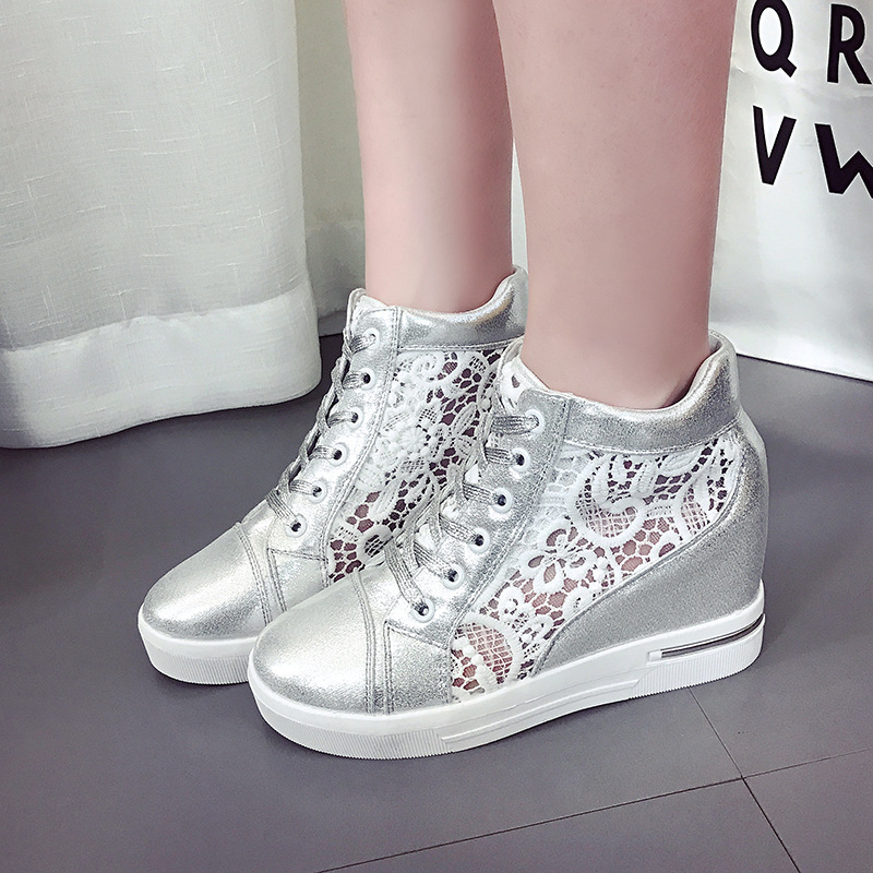 Women'S Fashion Tennis Shoes - Comemore Nền Tảng Trắng Thể Thao