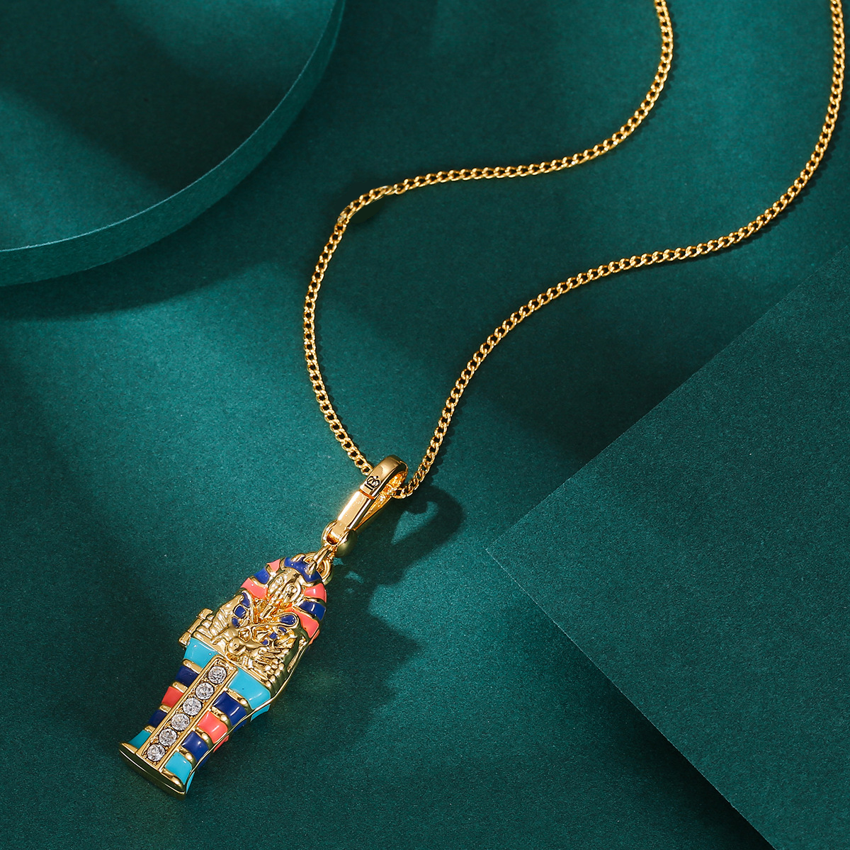 Women Fashion Egypt - 1Pc Exquisite Enamel Glaze Openable Egyptian