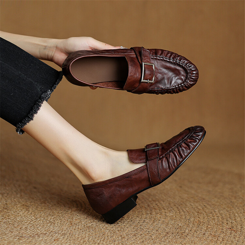 Women'S Fashion Walking Shoes - New Autumn Genuine Leather Women Pumps