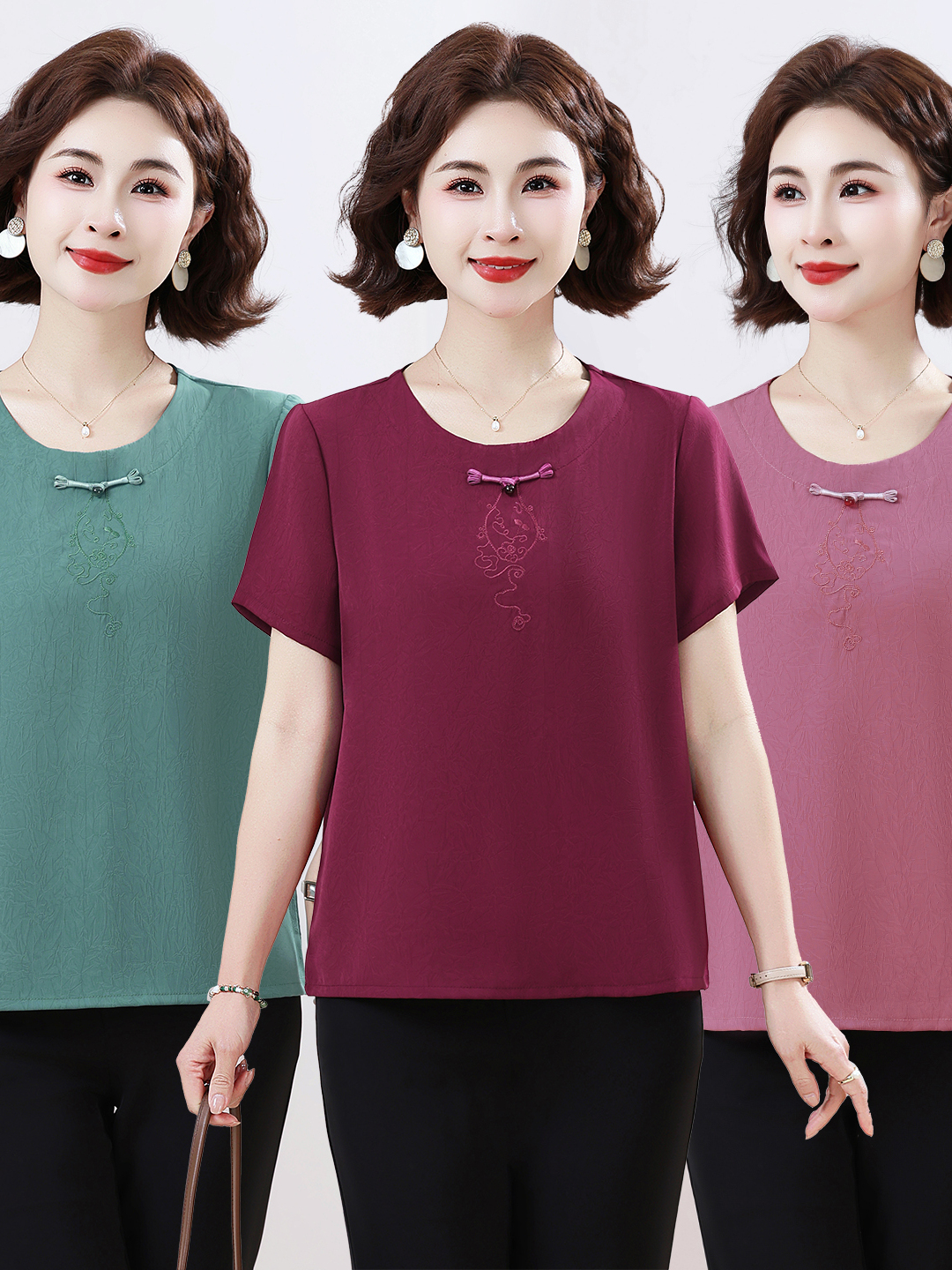 Women'S Fashion Of The 50S - New Summer Short Sleeve T-Shirt for