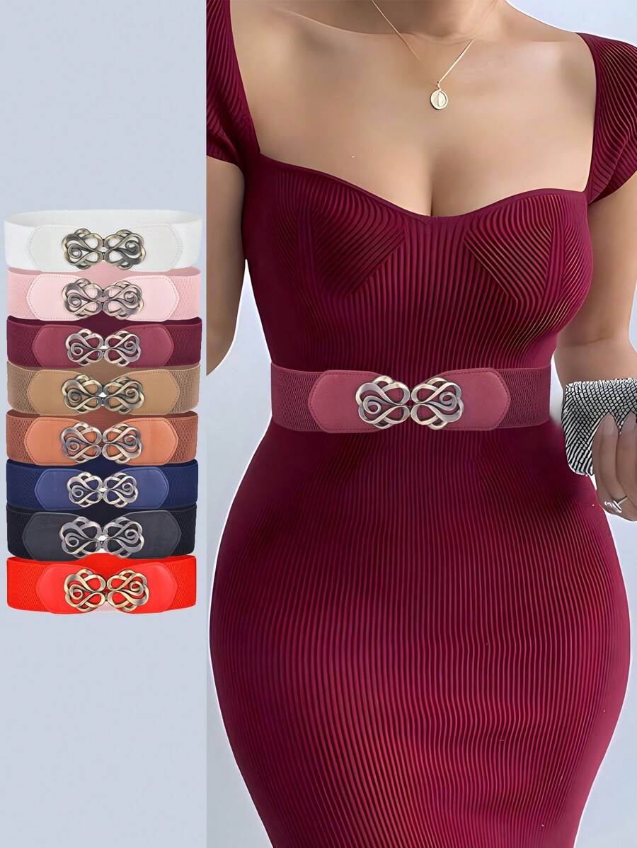 Women'S Fashion Of The 50S - 1pc 50s Vintage Wide Elastic Waist