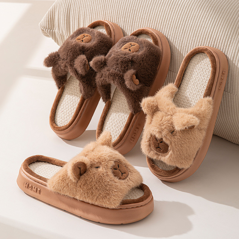 Women'S Fashion Walking Shoes - Hemp Cartoon Women's Slippers Home Flats