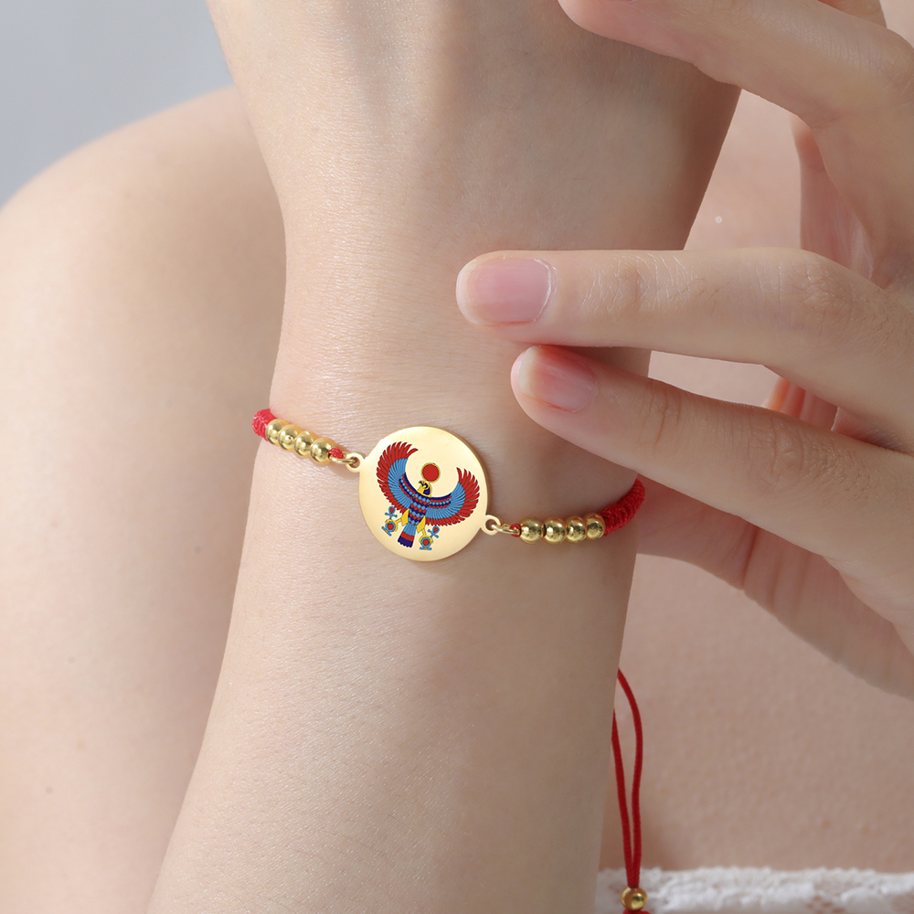 Women Fashion Egypt - Dawapara Egyptian Falcon Horus Bracelet Adjustable