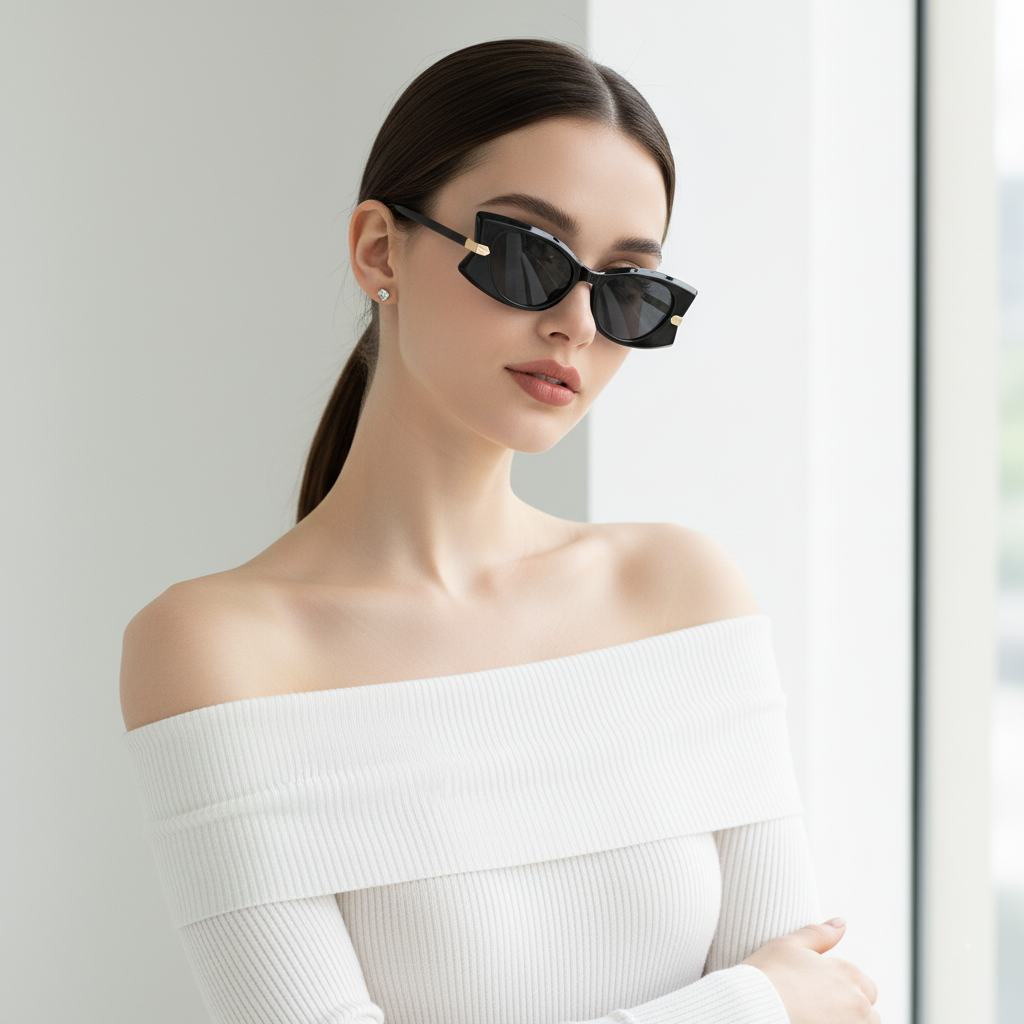 Women'S Fashion Of The 50S - Retro 50s Cat Eye Sunglasses for