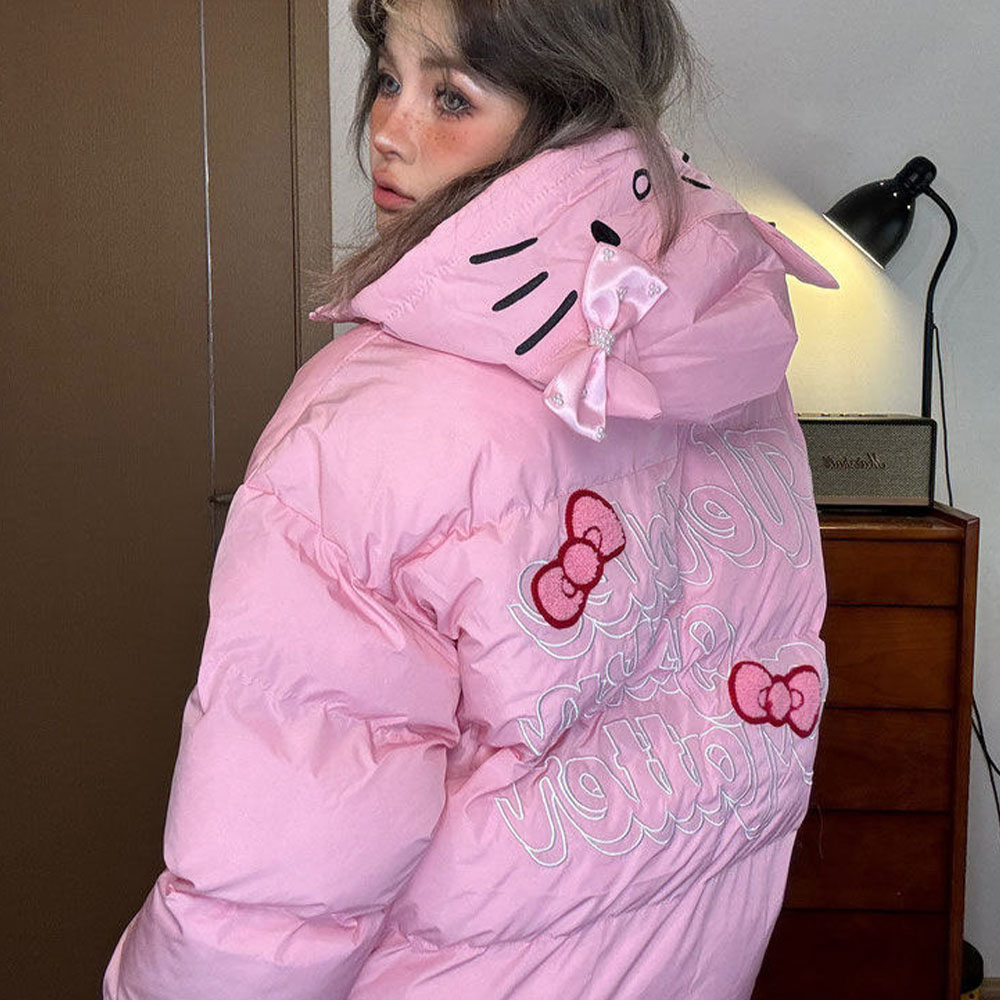 Women'S Fashion Jackets - Hello Kitty Ins Style Sweet and