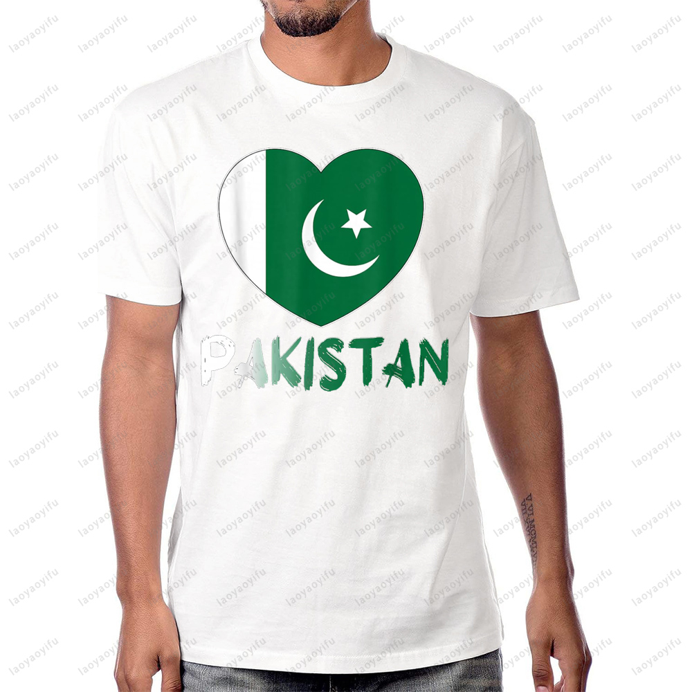 Pakistan Flag Heart Graphic Pr - đánh giá và giá Women Fashion Pakistan