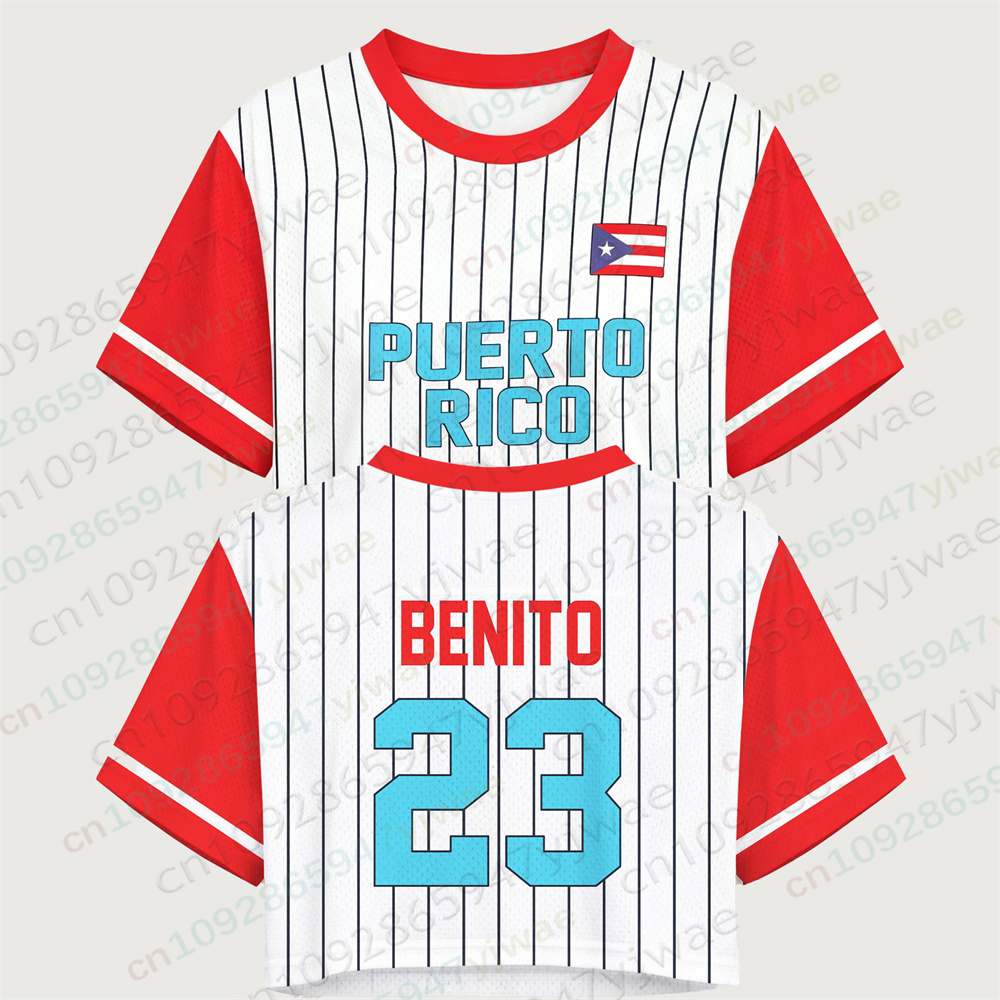 Puerto Rico Crop Top Jersey Pu - đánh giá và giá Women'S Fashion Rugby Shirt