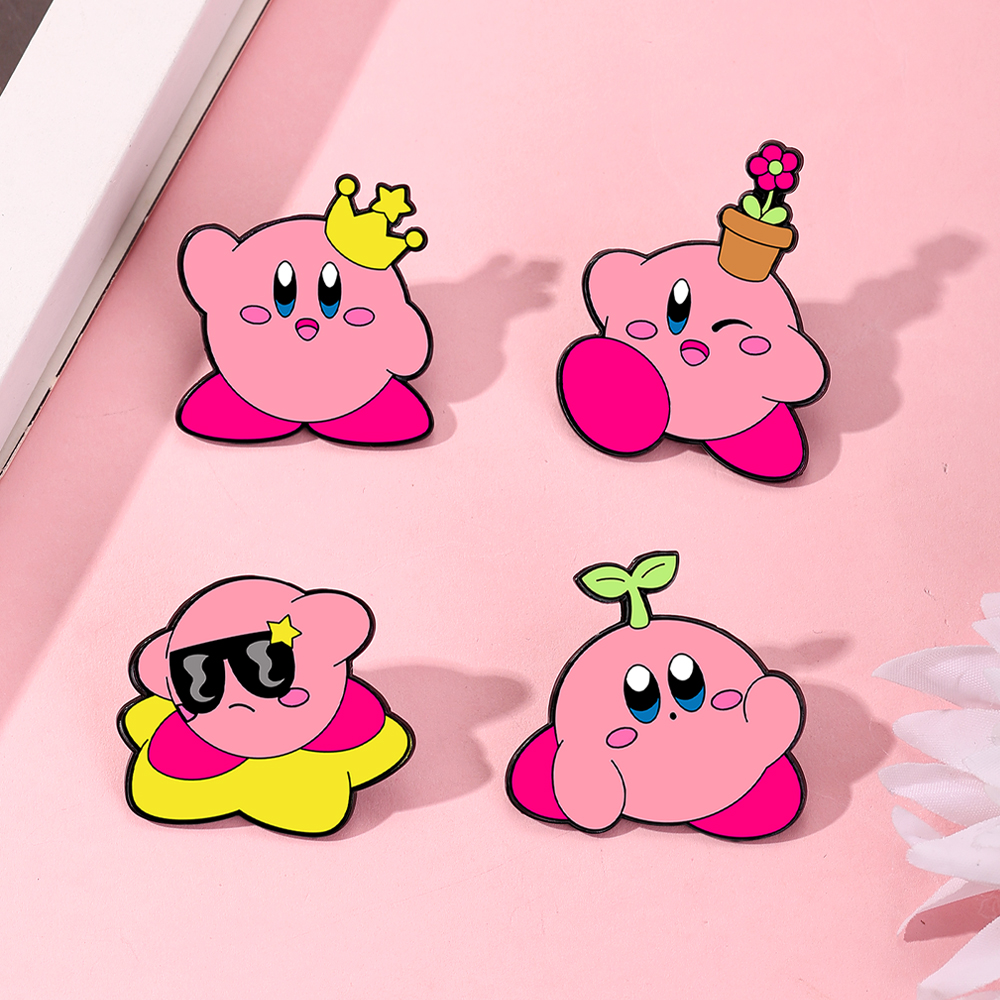 4pcs Kirby Enamel Lapel Pins S - đánh giá và giá Women'S Fashion Backpack