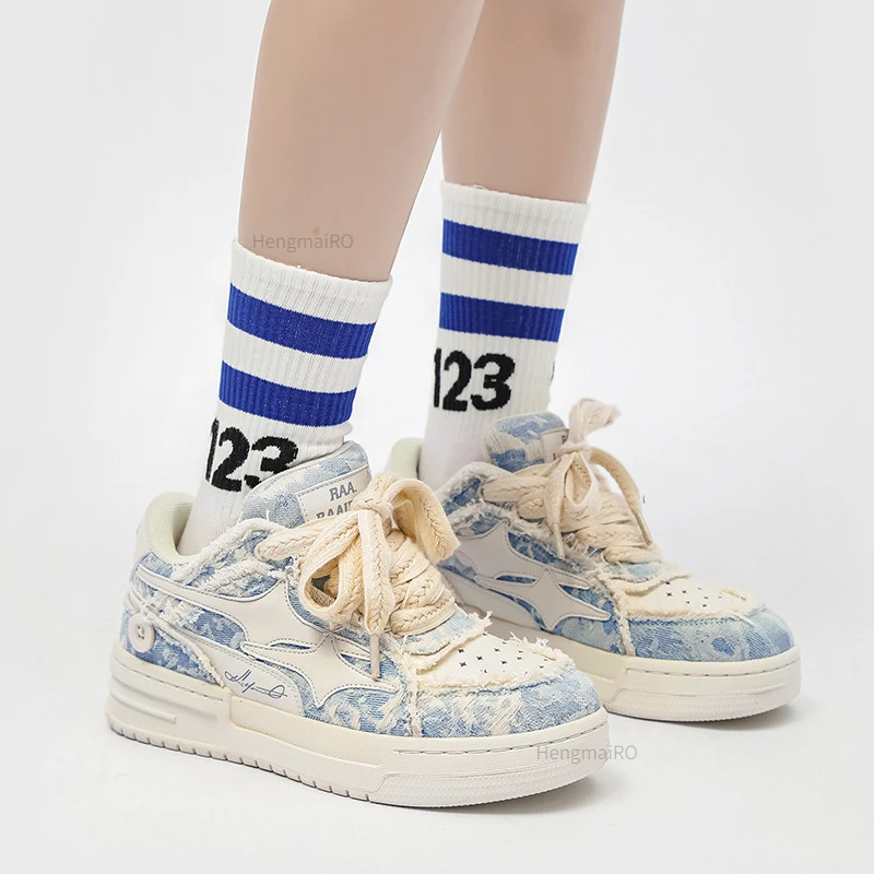 Women Sneakers Man Retro Star  - đánh giá và giá Women'S Fashion Tennis Shoes