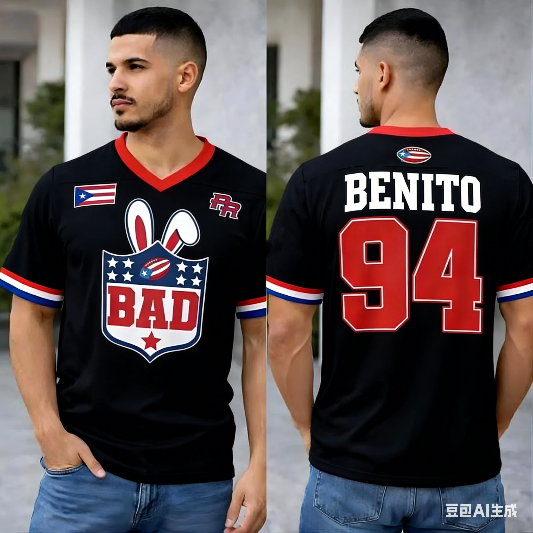 Puerto Rico Oversized Jersey P - đánh giá và giá Women'S Fashion Rugby Shirt