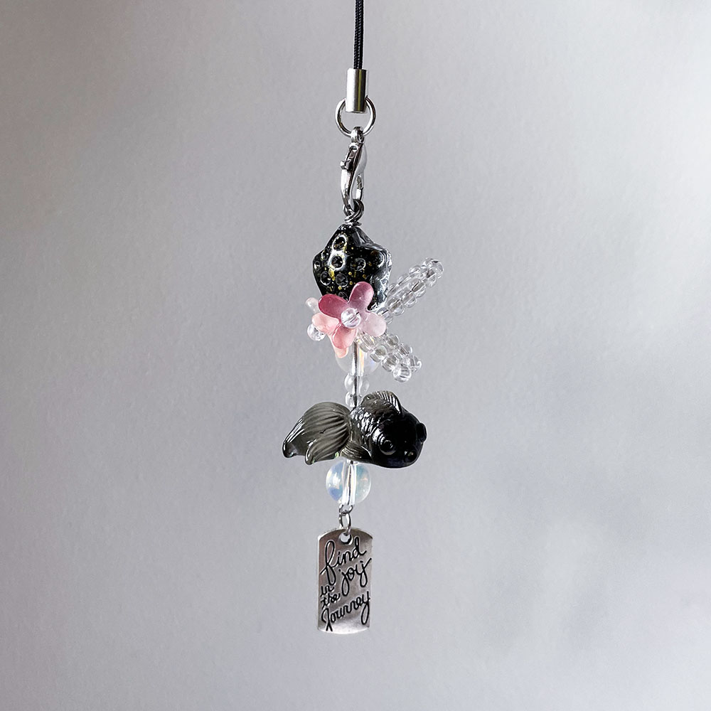 Black Goldfish Phone Charm Cha - đánh giá và giá Women'S Fashion Backpack