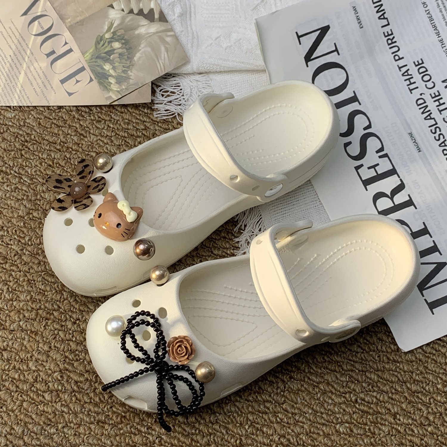 Y2K Coquette Leopard Sanrio He - đánh giá và giá Women'S Fashion Walking Shoes