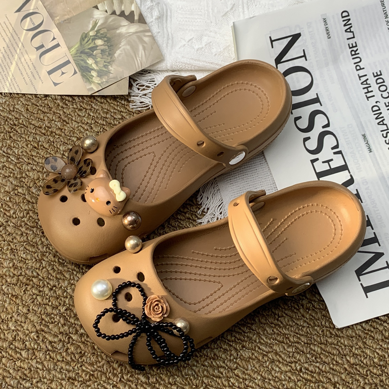Y2K Coquette Leopard Sanrio He - đánh giá và giá Women'S Fashion Walking Shoes