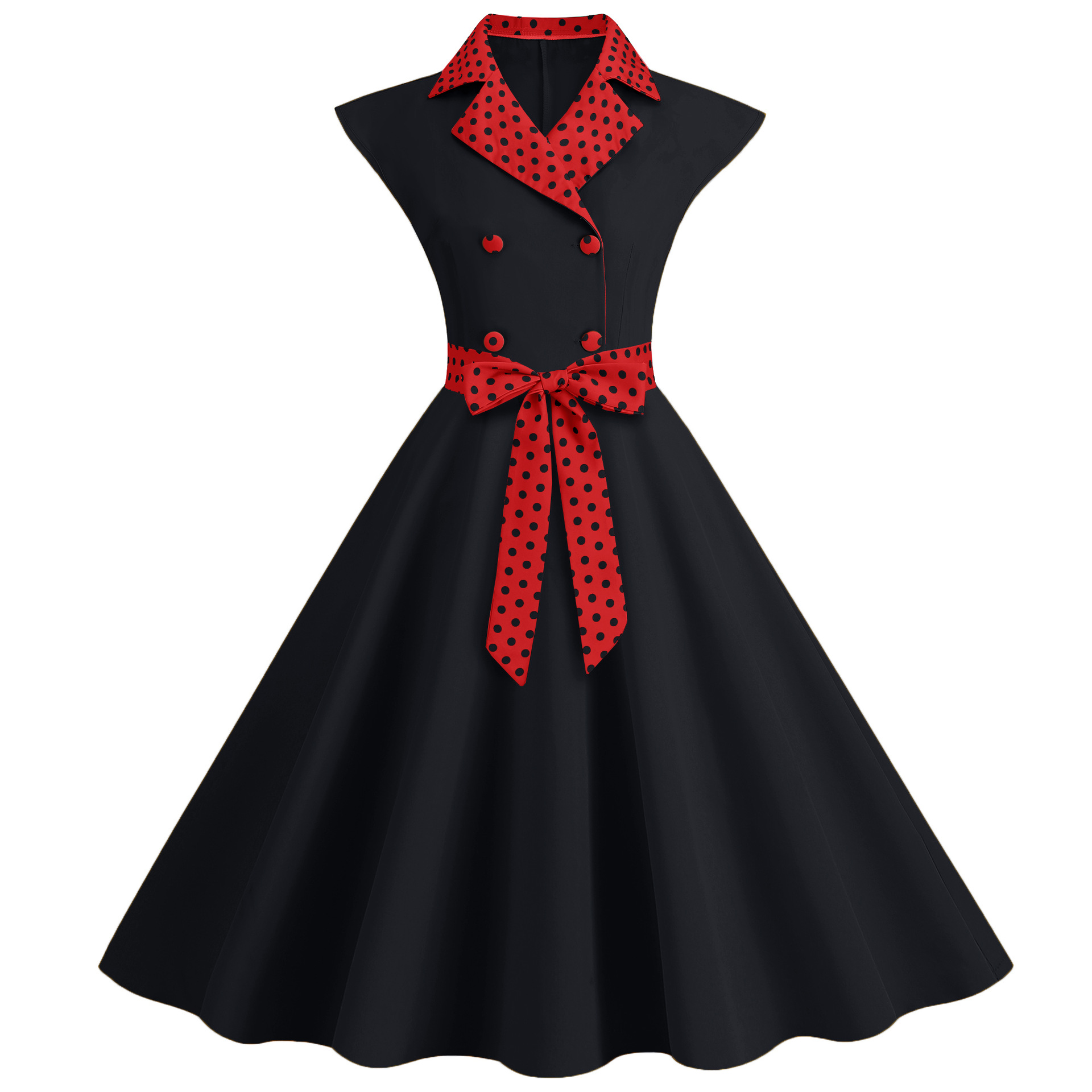 Women Elegtant Polka Dot Print - đánh giá và giá Women'S Fashion Of The 50S