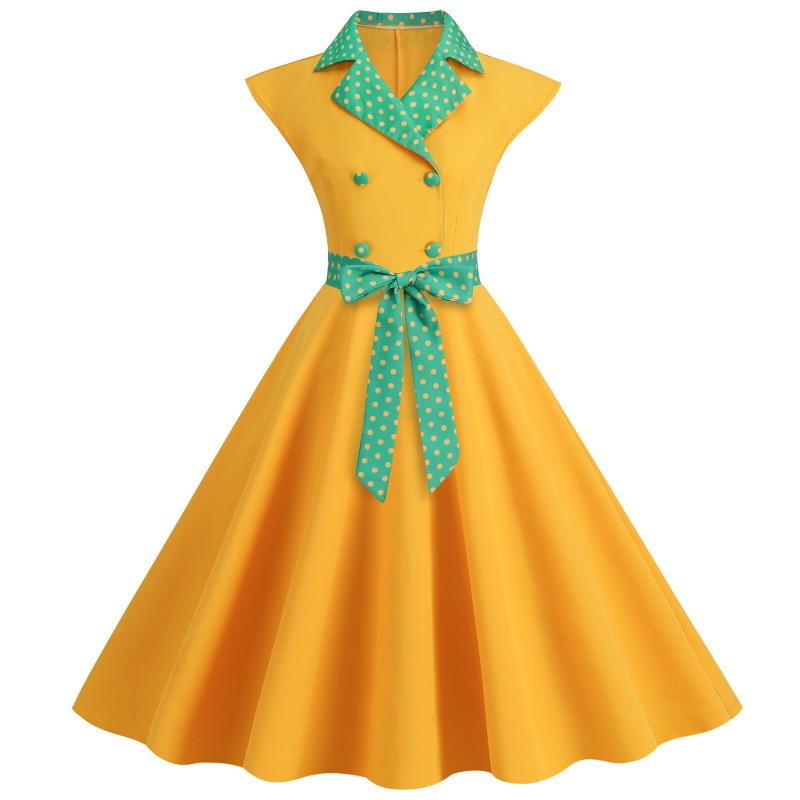 Women Elegtant Polka Dot Print - đánh giá và giá Women'S Fashion Of The 50S