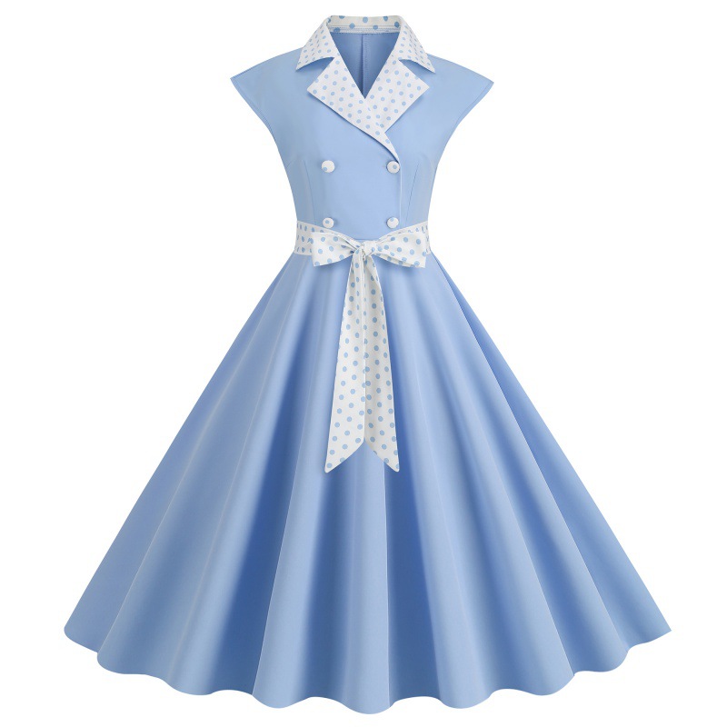 Women Elegtant Polka Dot Print - đánh giá và giá Women'S Fashion Of The 50S