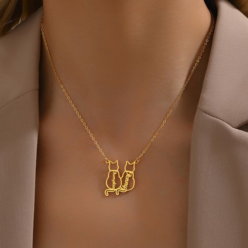 Personalized Cat Name Necklace - đánh giá và giá Xl Women'S Fashion