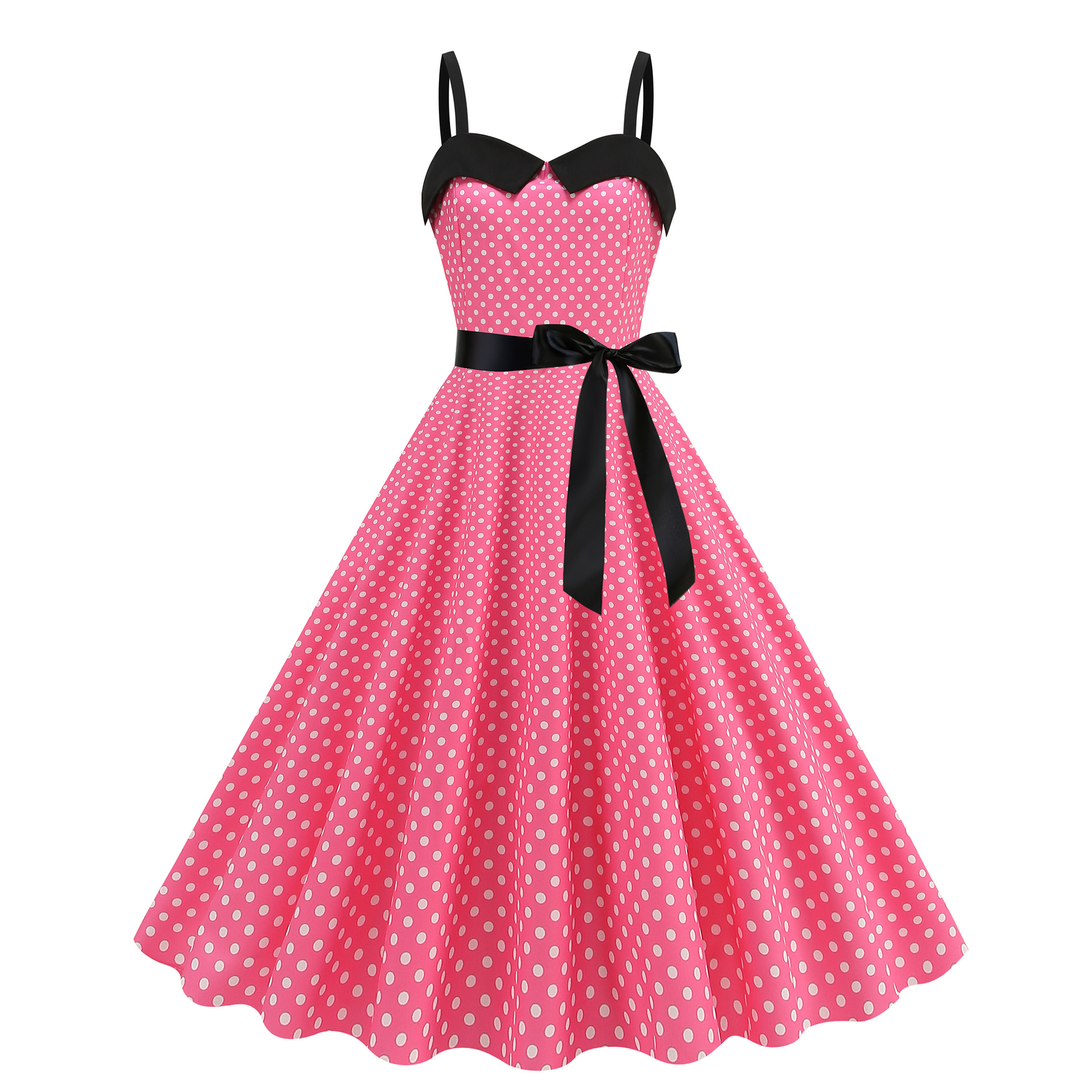 Elegant Women Polka Dot Dress  - đánh giá và giá Women'S Fashion Of The 50S