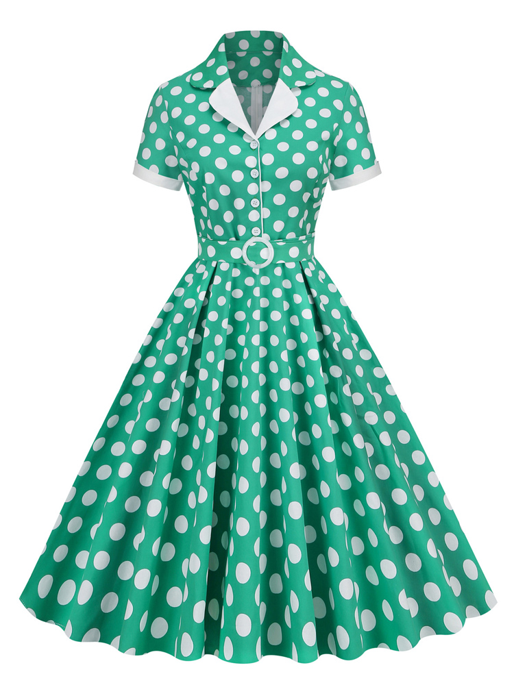 Tonval Polka Dot 50s Retro Clo - đánh giá và giá Women'S Fashion Of The 50S