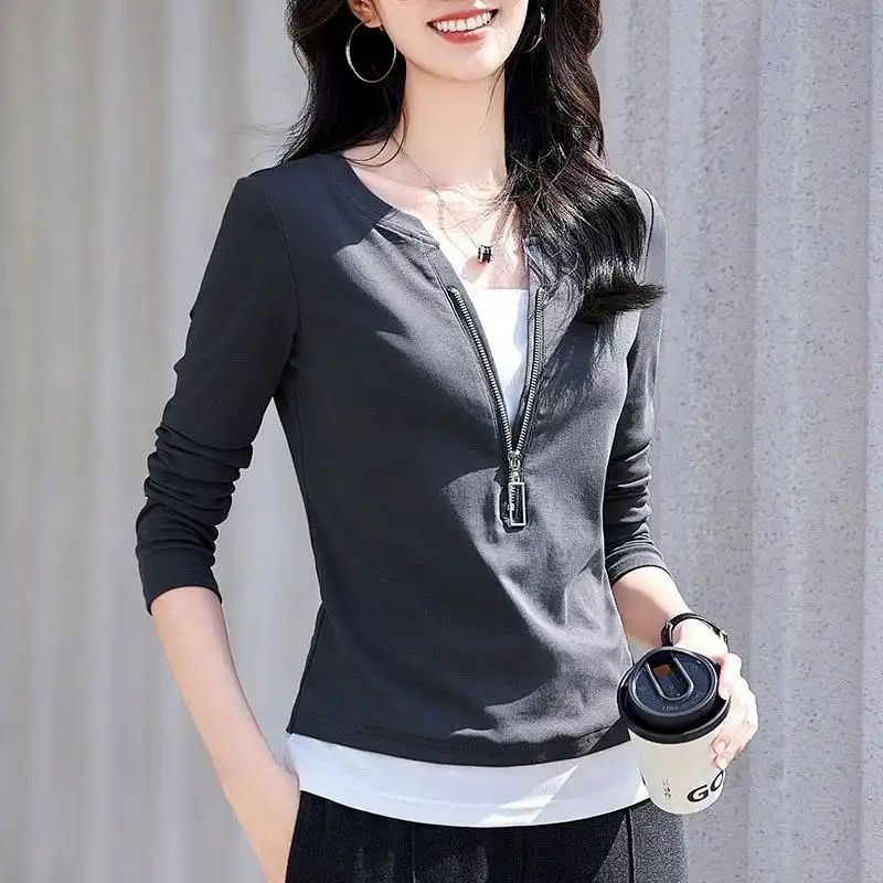 Women's Fashion V-Neck Zip Lon - đánh giá và giá Women'S Fashion Quarter Zip