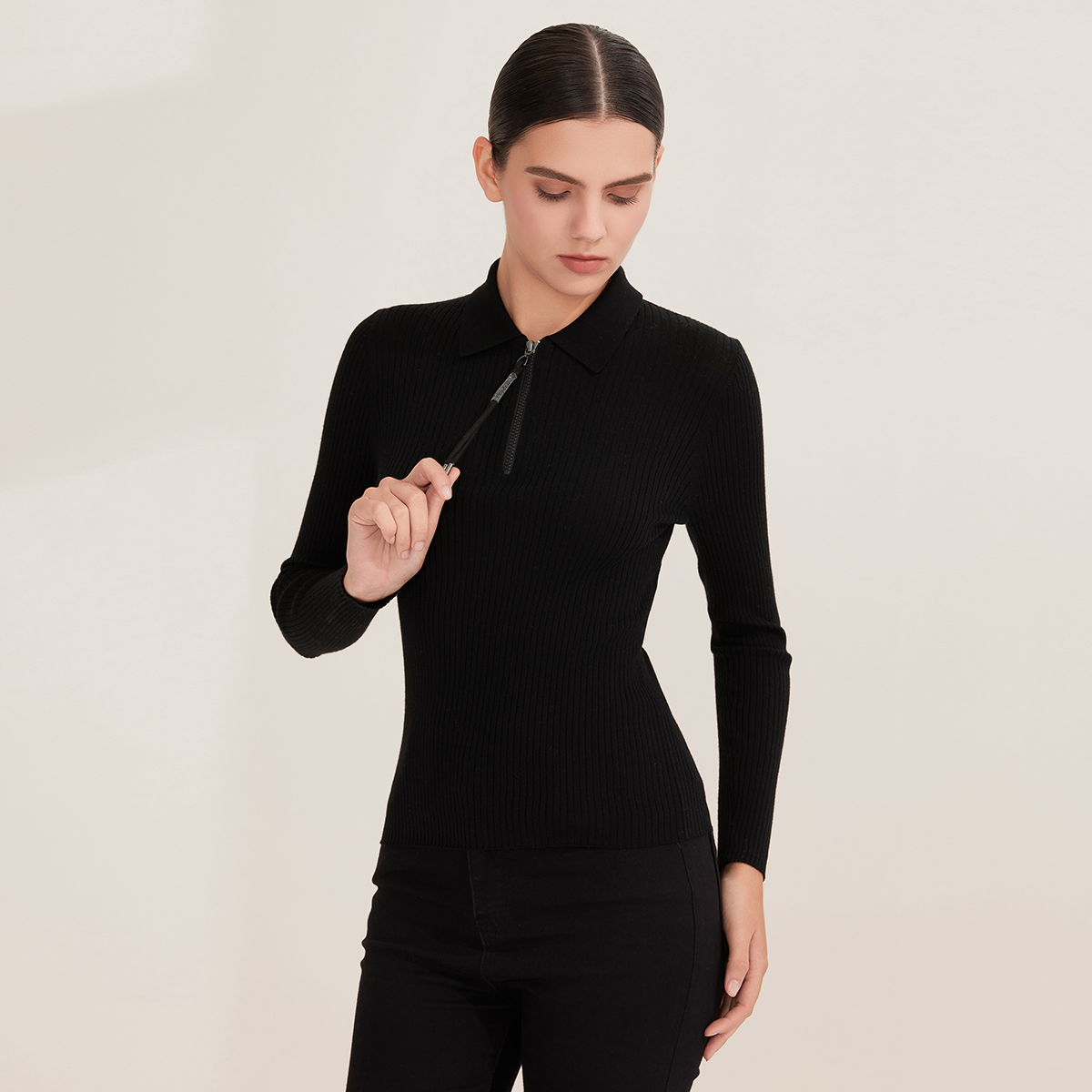 BY4521226 Women's 100% Wool Ri - đánh giá và giá Women'S Fashion Quarter Zip