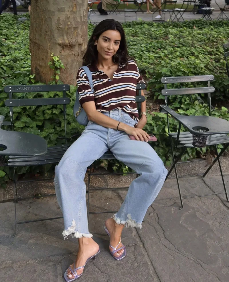 Women's Striped Relaxed Rugby  - đánh giá và giá Women'S Fashion Rugby Shirt