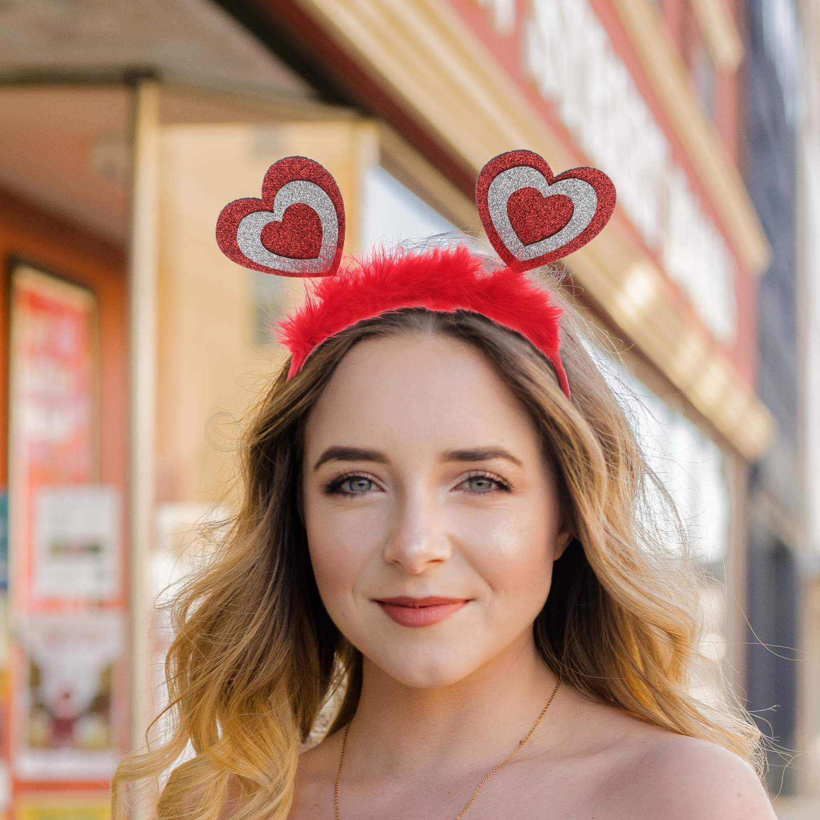 Valentines Heart Headband for  - đánh giá và giá Women Fashion Designer Dresses Photos
