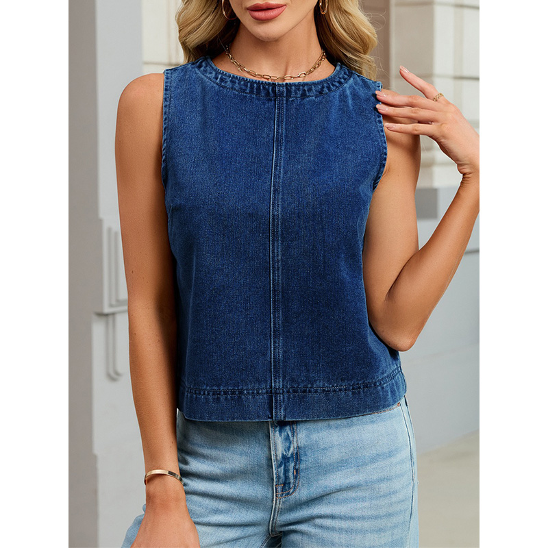 Benuynffy Casual Round Neck De - đánh giá và giá Women Fashion Vest