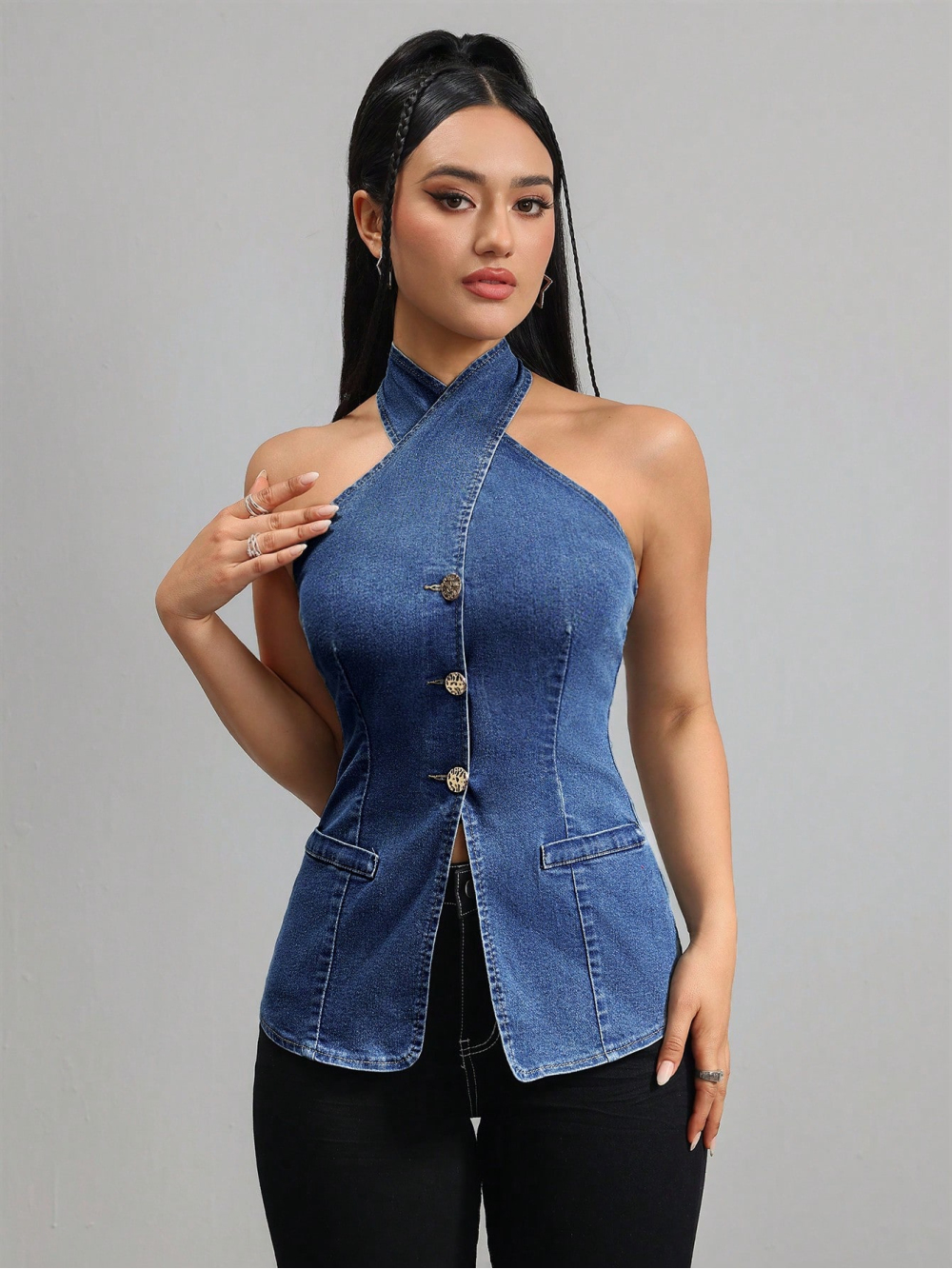 2026 new neck hanging sleevele - đánh giá và giá Women Fashion Vest