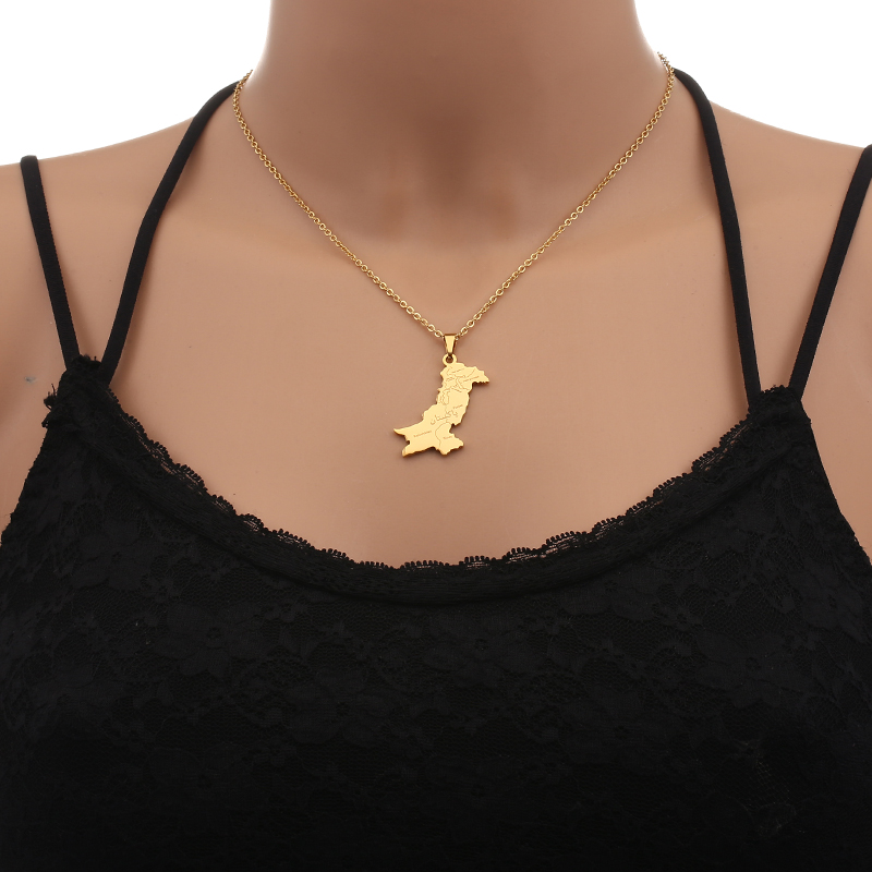 Pakistan Map With City Pendant - đánh giá và giá Women Fashion Pakistan
