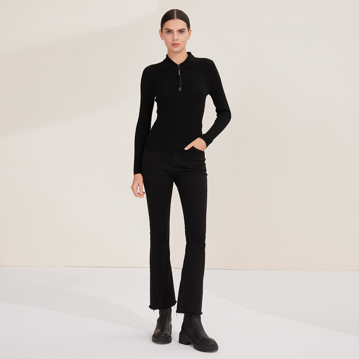 Pop BY4521226 Women's 100% Woo - đánh giá và giá Women'S Fashion Quarter Zip