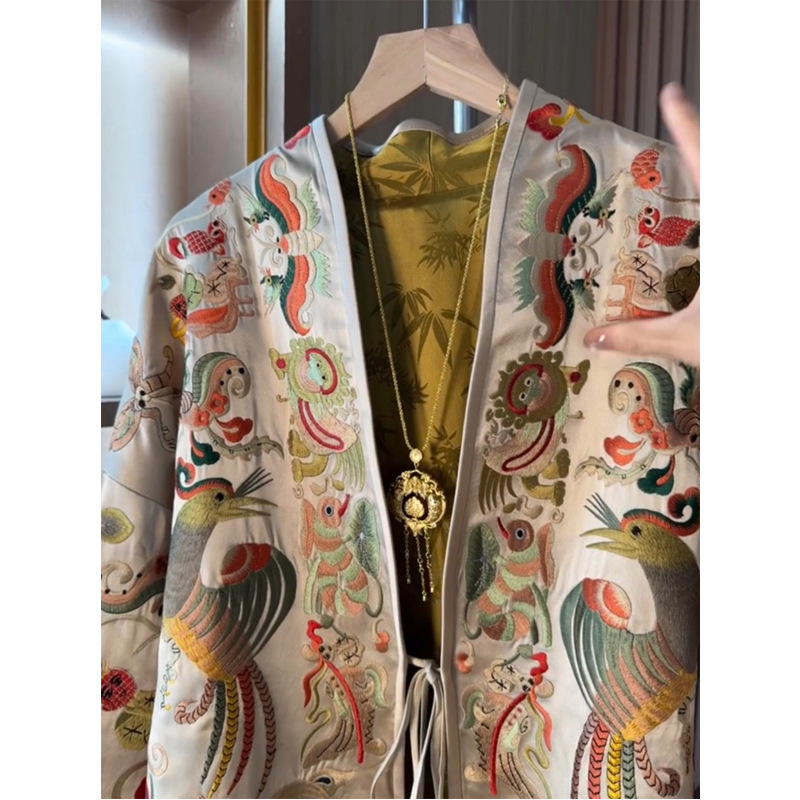 New Chinese Style Kimono Cardi - đánh giá và giá Women'S Fashion Jackets