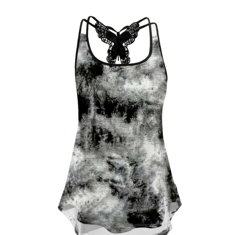 Plus Size 1XL-5XL Print Tank T - đánh giá và giá Women Fashion Vest