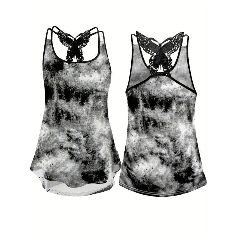 Plus Size 1XL-5XL Print Tank T - đánh giá và giá Women Fashion Vest
