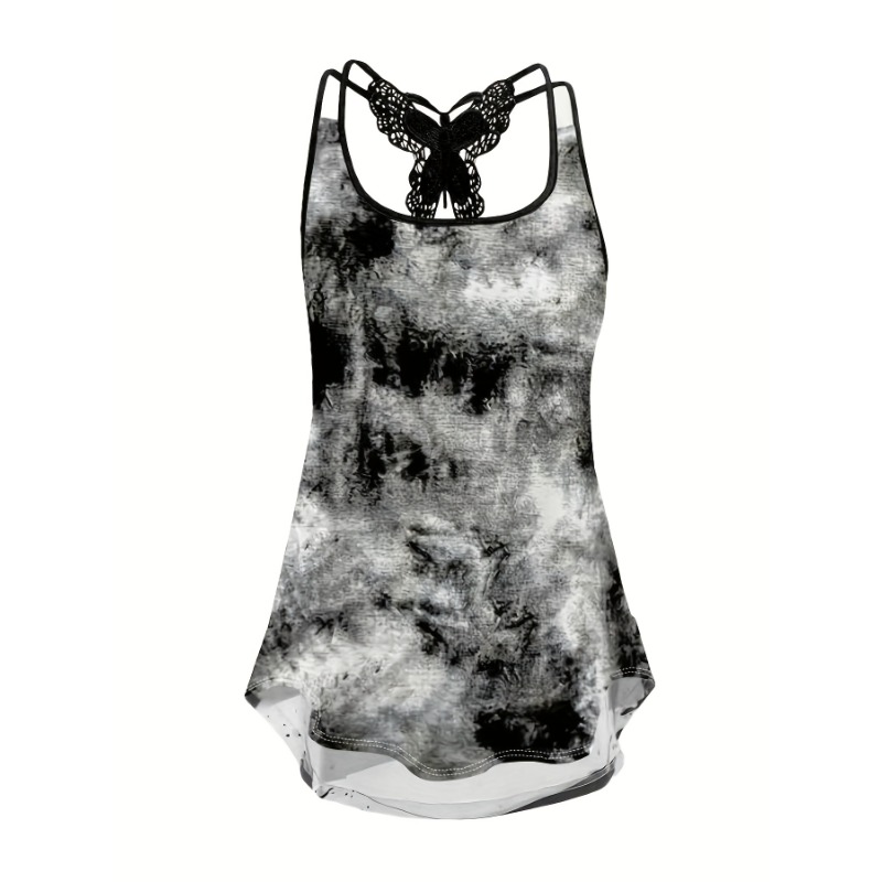 Plus Size 1XL-5XL Print Tank T - đánh giá và giá Women Fashion Vest