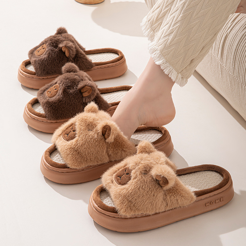 Hemp Cartoon Women's Slippers  - đánh giá và giá Women'S Fashion Walking Shoes