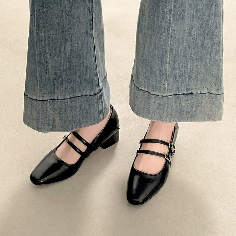Square Toe Low Heel Women Silv - đánh giá và giá Women'S Fashion Walking Shoes