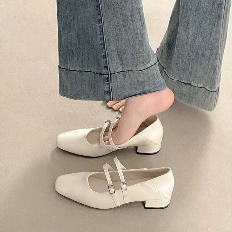 Square Toe Low Heel Women Silv - đánh giá và giá Women'S Fashion Walking Shoes
