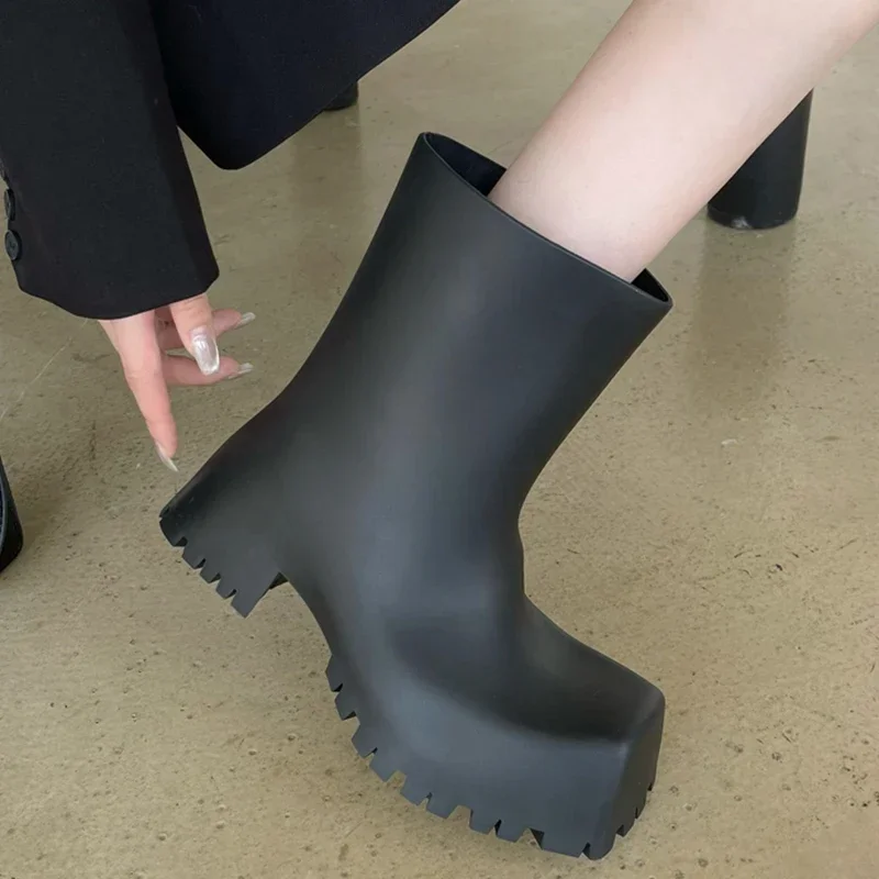 High Quality Soft Leather PU A - đánh giá và giá Women'S Fashion Rain Boots