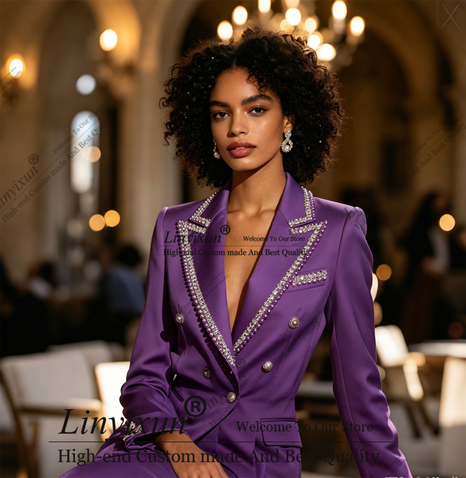 Exquisite Rhinestones Women's  - đánh giá và giá Women'S Fashion Blazer