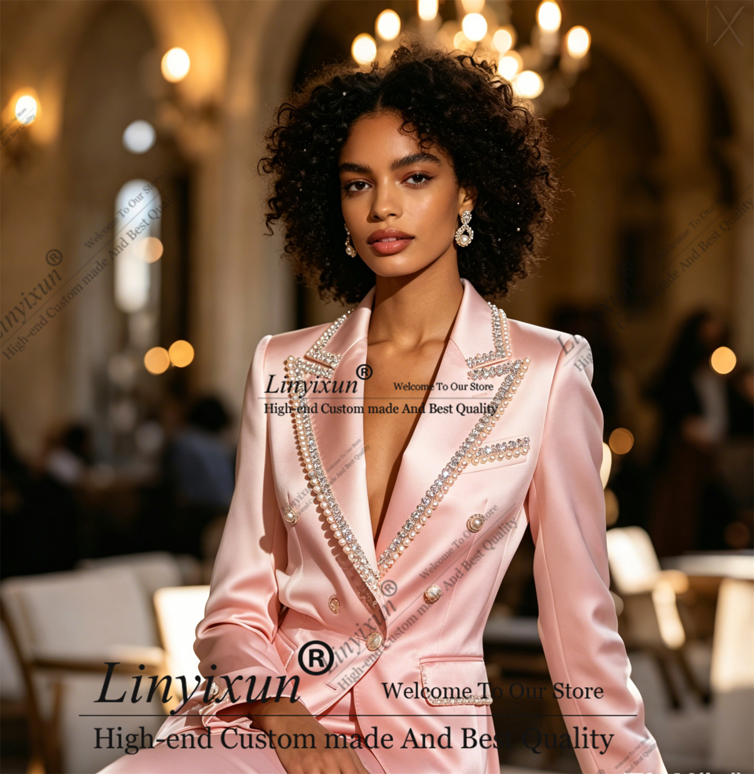 Exquisite Rhinestones Women's  - đánh giá và giá Women'S Fashion Blazer