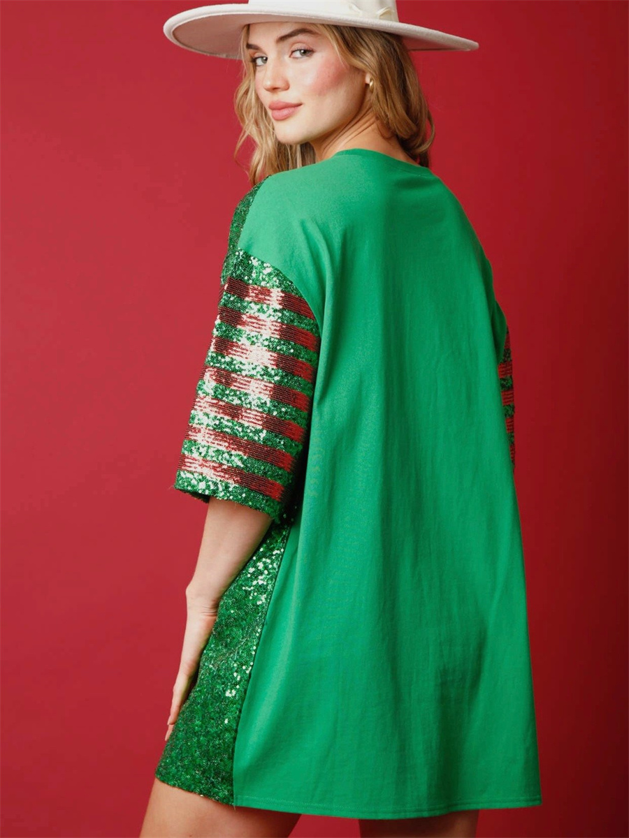 Women Sequined  Long T-Shirts  - đánh giá và giá Women'S Fashion Rugby Shirt