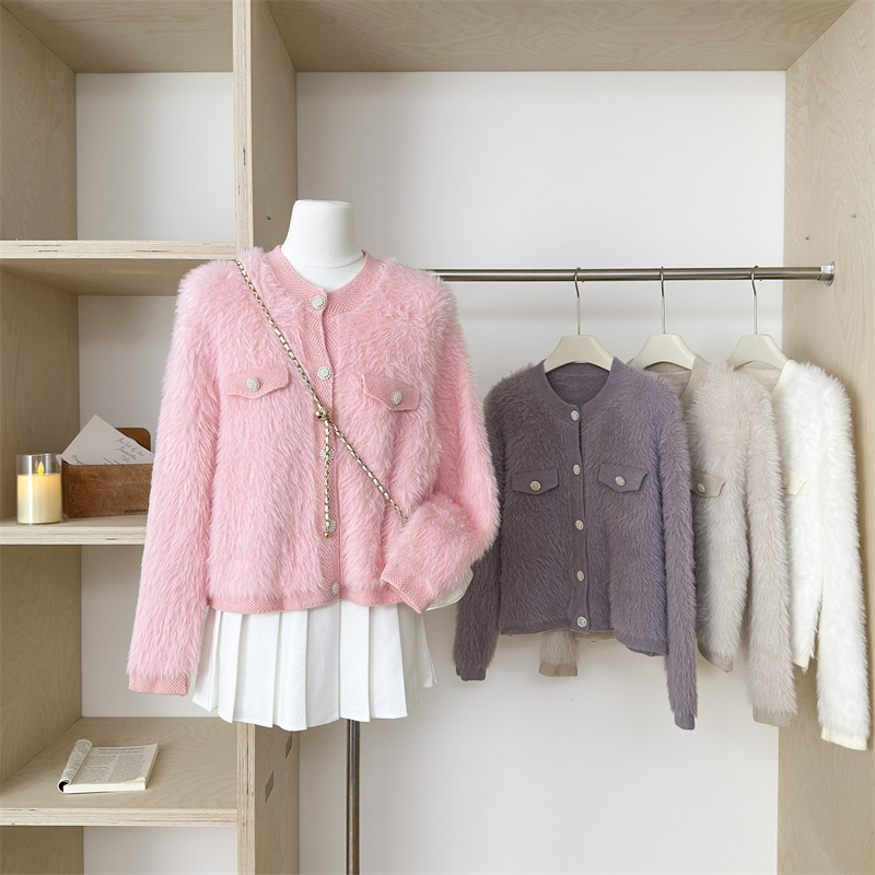 Mohair Jacquard Knit Sweate Ca - đánh giá và giá Xl Women'S Fashion