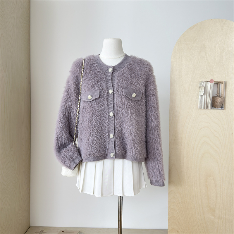 Mohair Jacquard Knit Sweate Ca - đánh giá và giá Xl Women'S Fashion